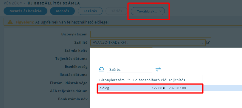 PULI ÁFD 5.6 > Beszállítói számla rögzítése folyamatleírás > worddavb91d574f74c1b07a0cb89cfba9f42369.png