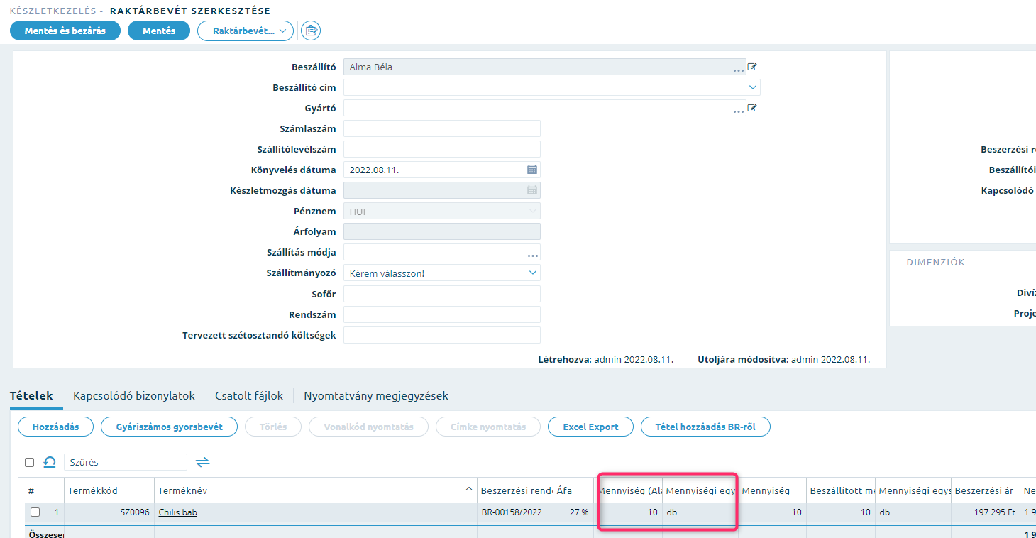 Smartfront ÁFD 5.12 > Beszállítói számla rögzítése folyamatleírás > 512 raktárbevét.png