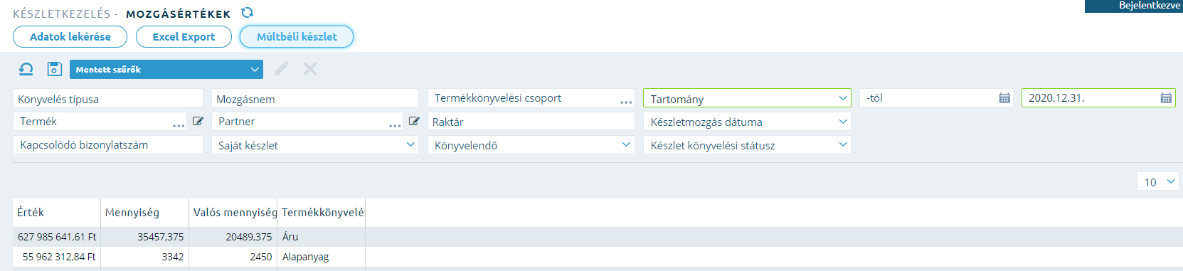 Smartfront ÁFD 5.19 > Készletkönyvelés riport: Mozgásérték tábla > image2021-1-27_15-22-11.png