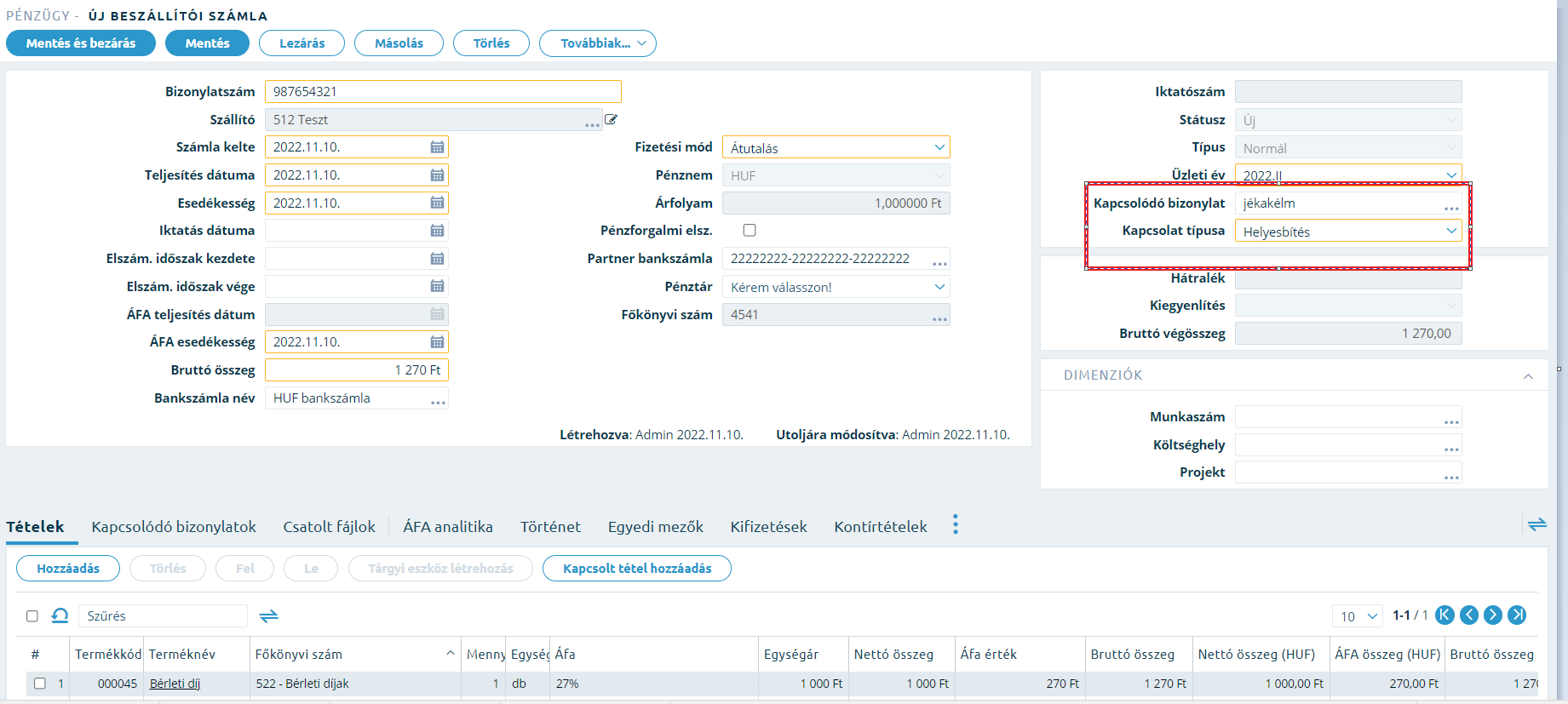 Smartfront ÁFD 5.19 > Beszállítói számla helyesbítés > image-2022-11-10_9-5-32.png